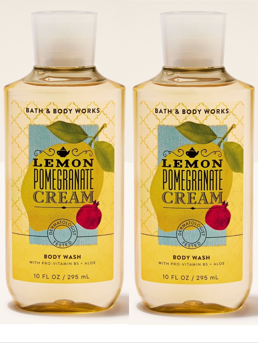 Bath & Body Works Lemon Pomegranate Cream Body Wash Set of 2 NEW RARE